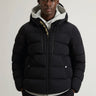 WOOLRICH-Piumino Corto in Nylon Stretch Opaco Nero-TRYME Shop