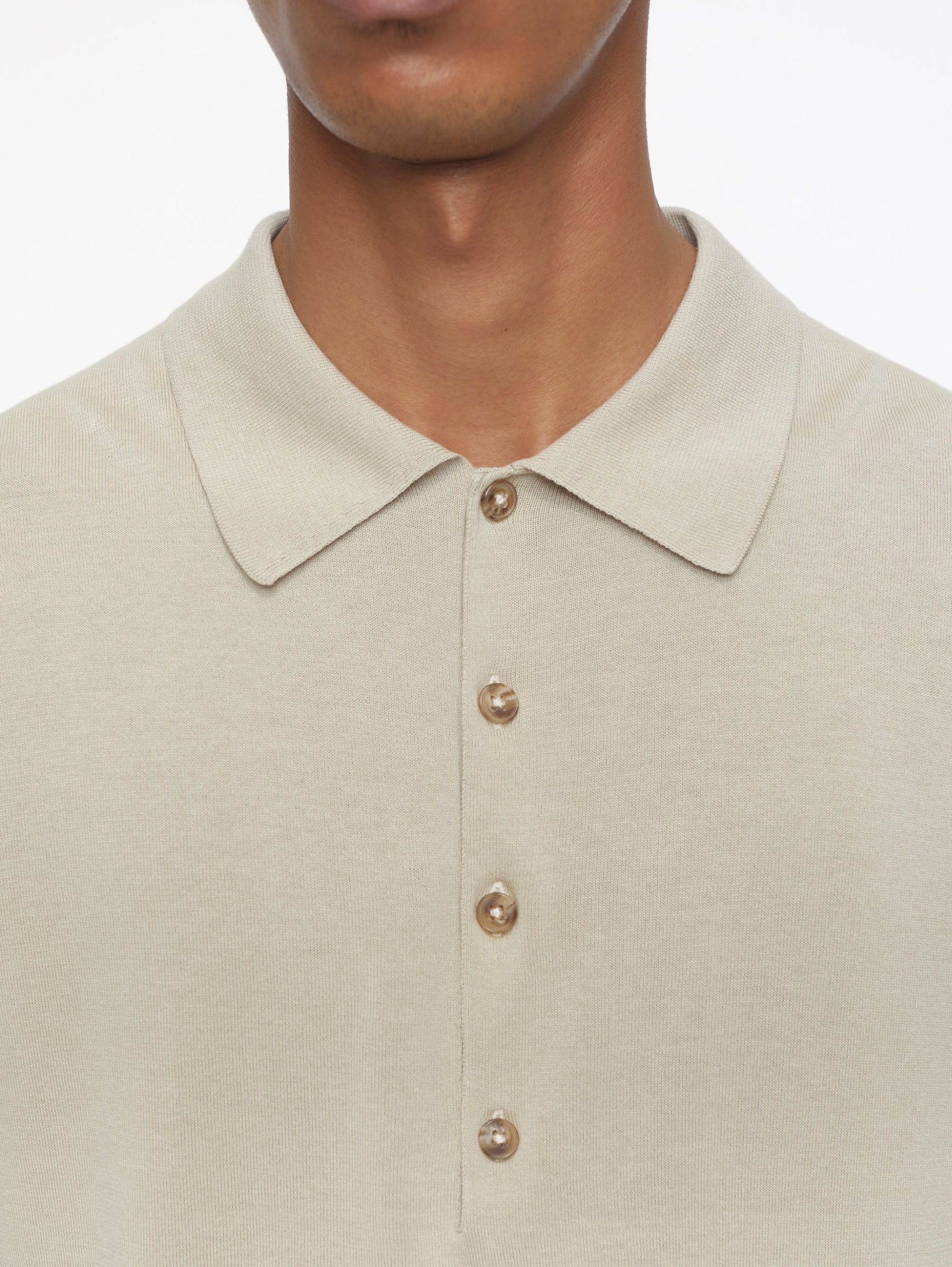 Polo shirt in Extrafine Sand Cotton