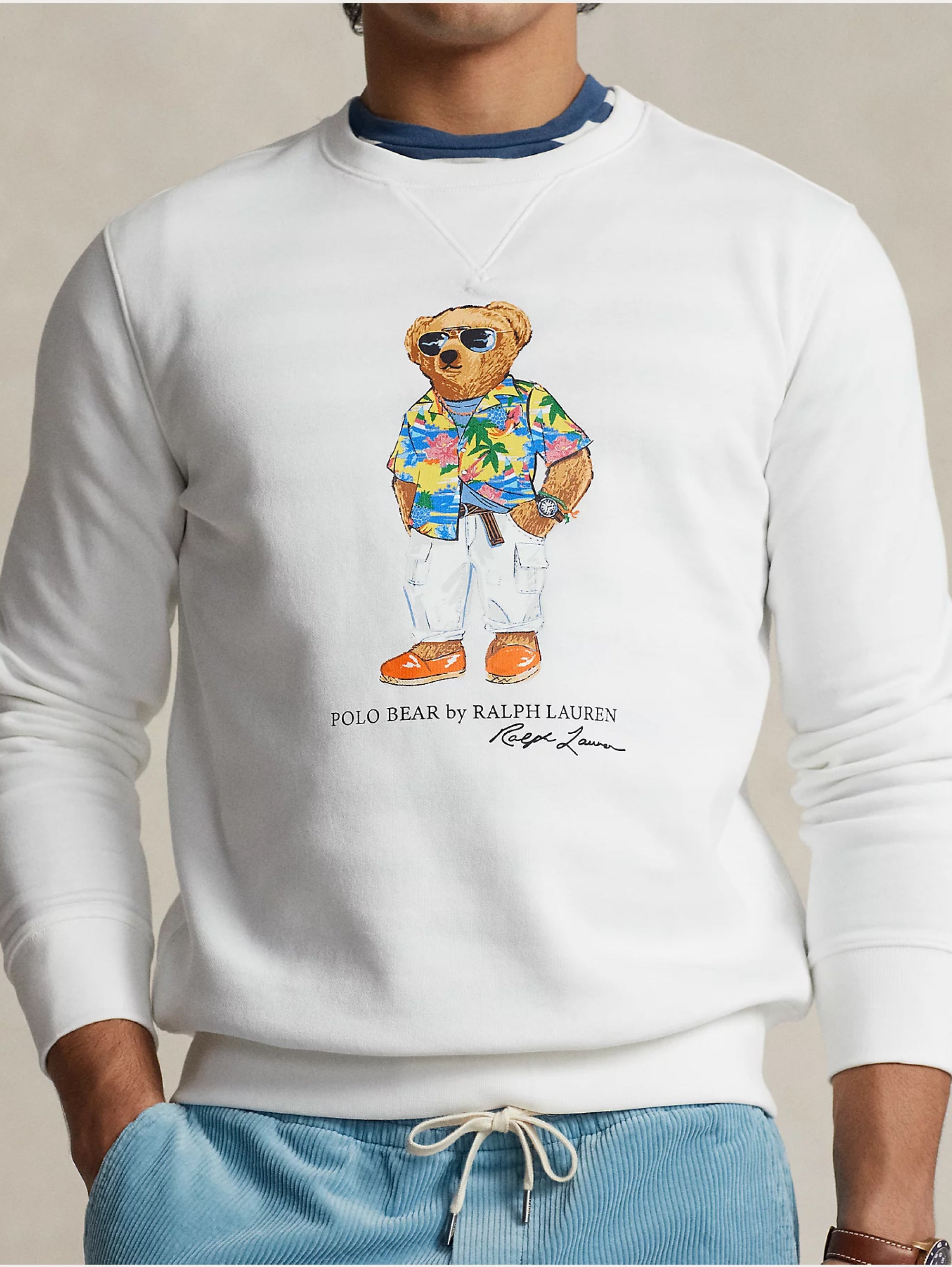 Crewneck Sweatshirt with White Polo Bear