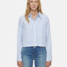 CLOSED-Camicia con Taschino in Cotone a Righe Blu-TRYME Shop
