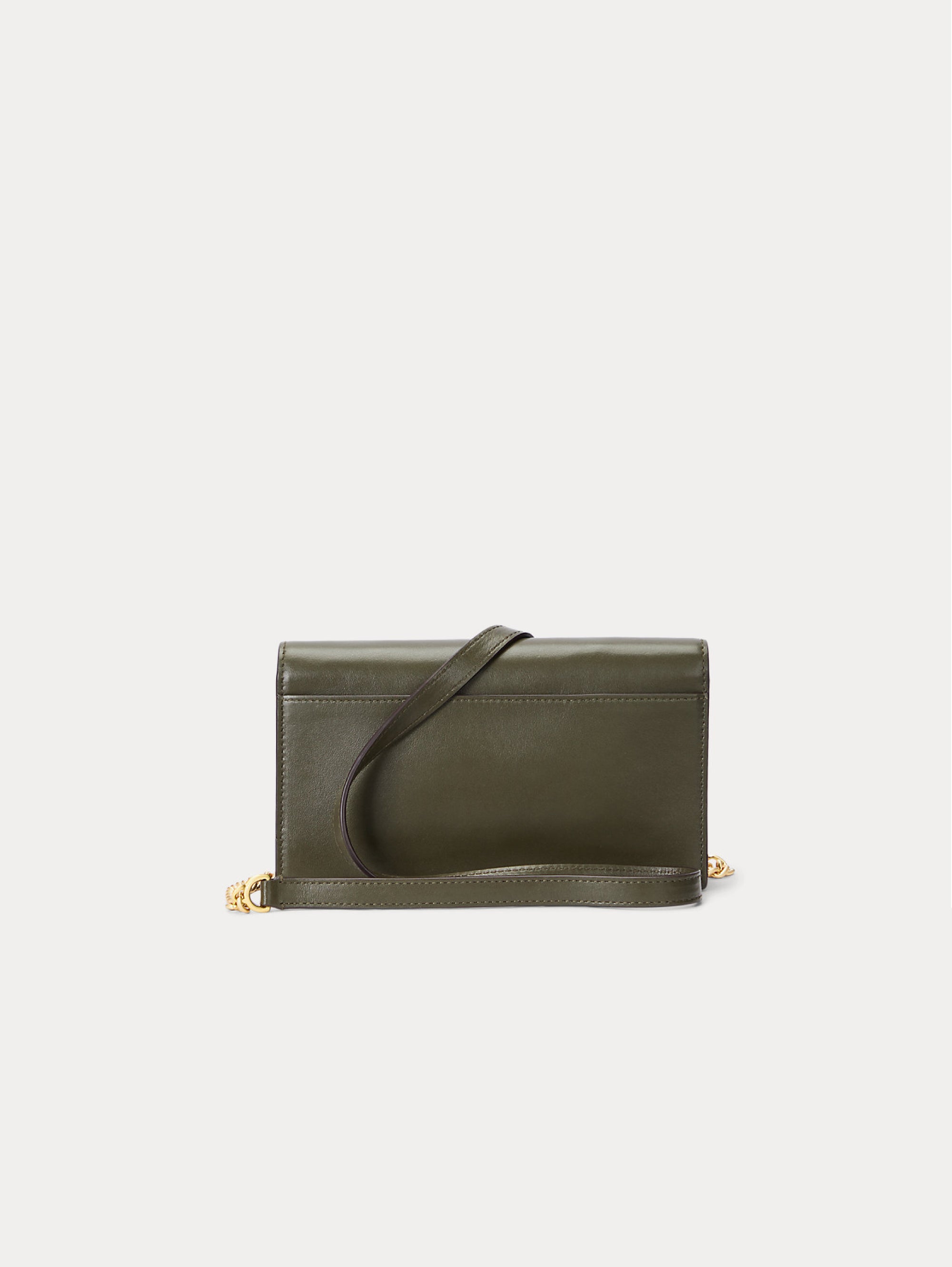 Wallet Bag with Green Shoulder Strap