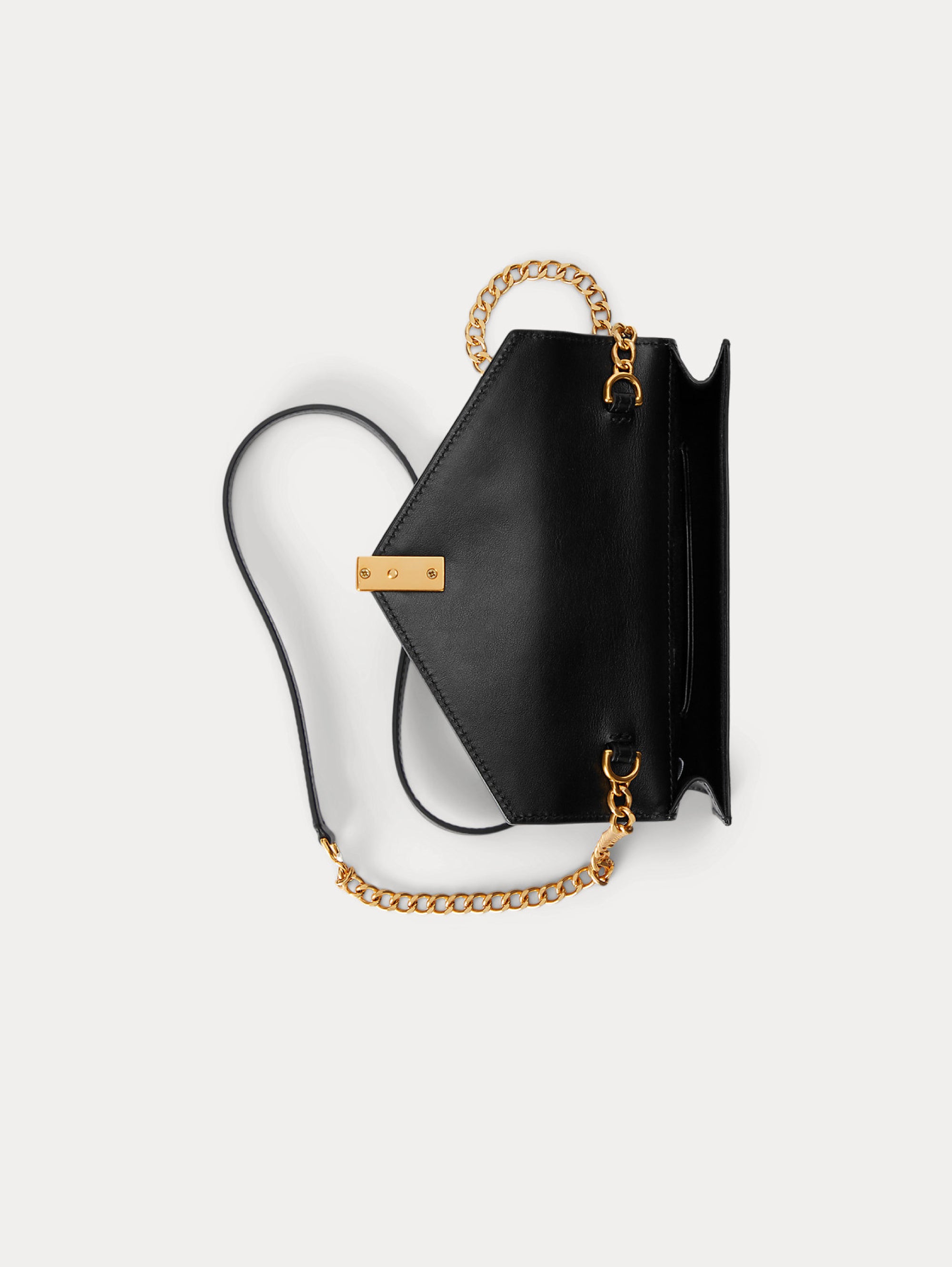 Wallet Bag with Black Shoulder Strap