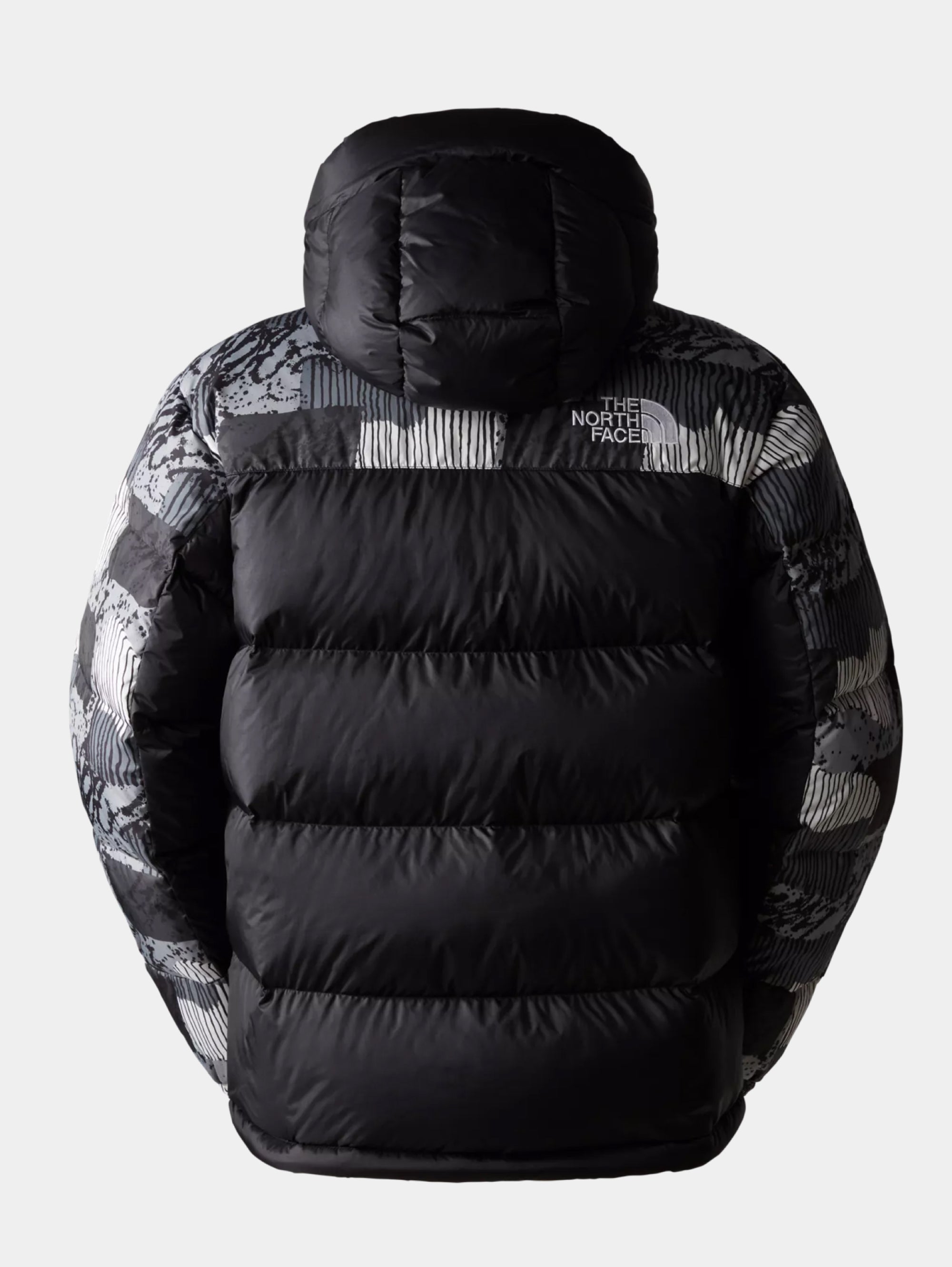Himalayan Color Block Hooded Down Jacket Black/Asphalt