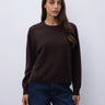 NOTSHY-Maglia Girocollo Cropped Gaston in Cashmere Marrone-TRYME Shop