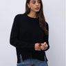 NOTSHY-Maglia in Cashmere con Spacchi Priska Nero-TRYME Shop
