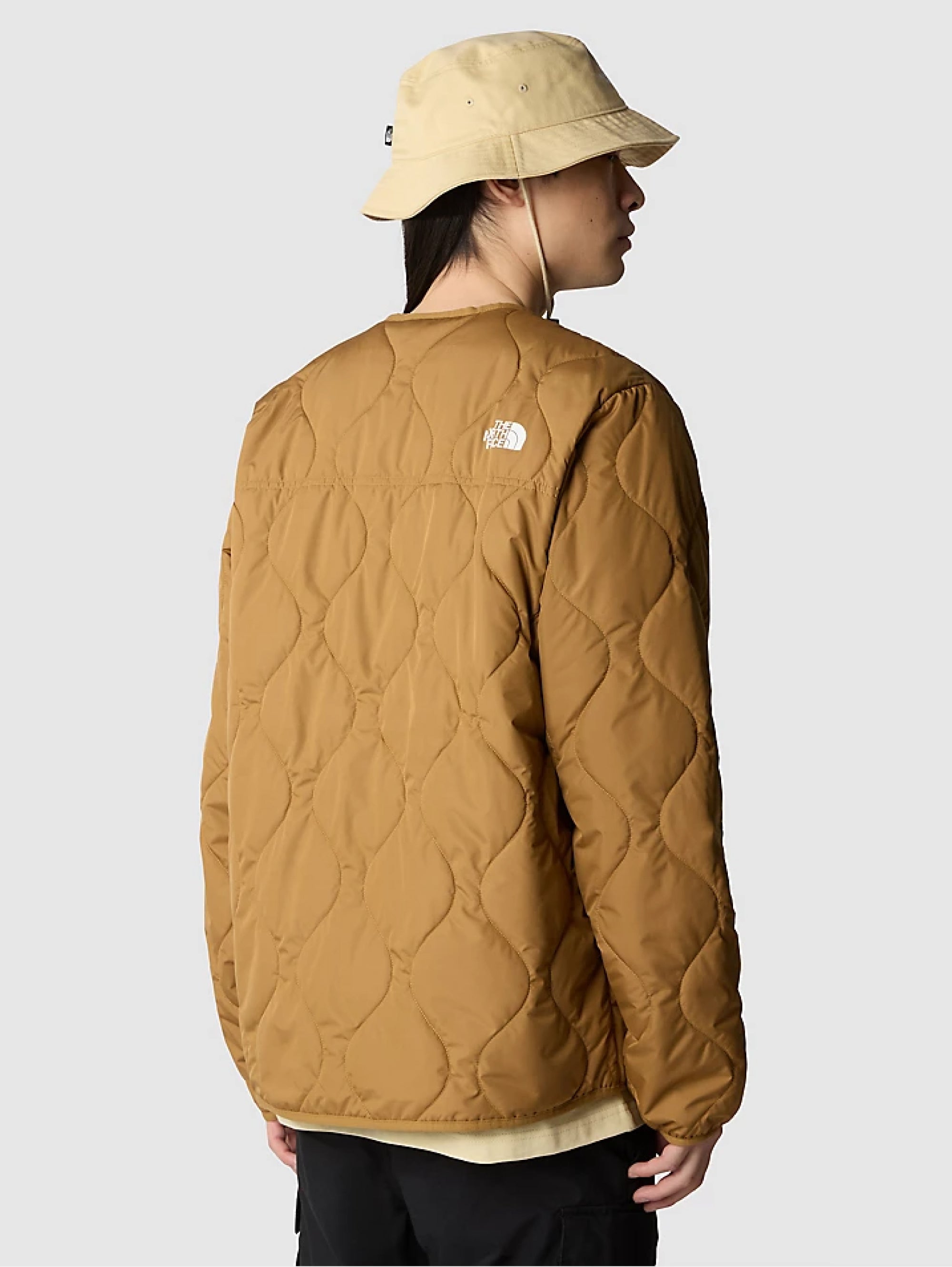 Quilted Jacket with Brown Padding