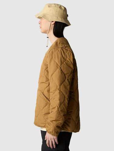 Gesteppte Jacke mit Futter Braun