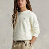 RALPH LAUREN-Felpa Girocollo in Cotone Loopback Crema-TRYME Shop