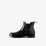 HUNTER-Stivaletti Chelsea in Gomma Lucida con Elastico Nero-TRYME Shop
