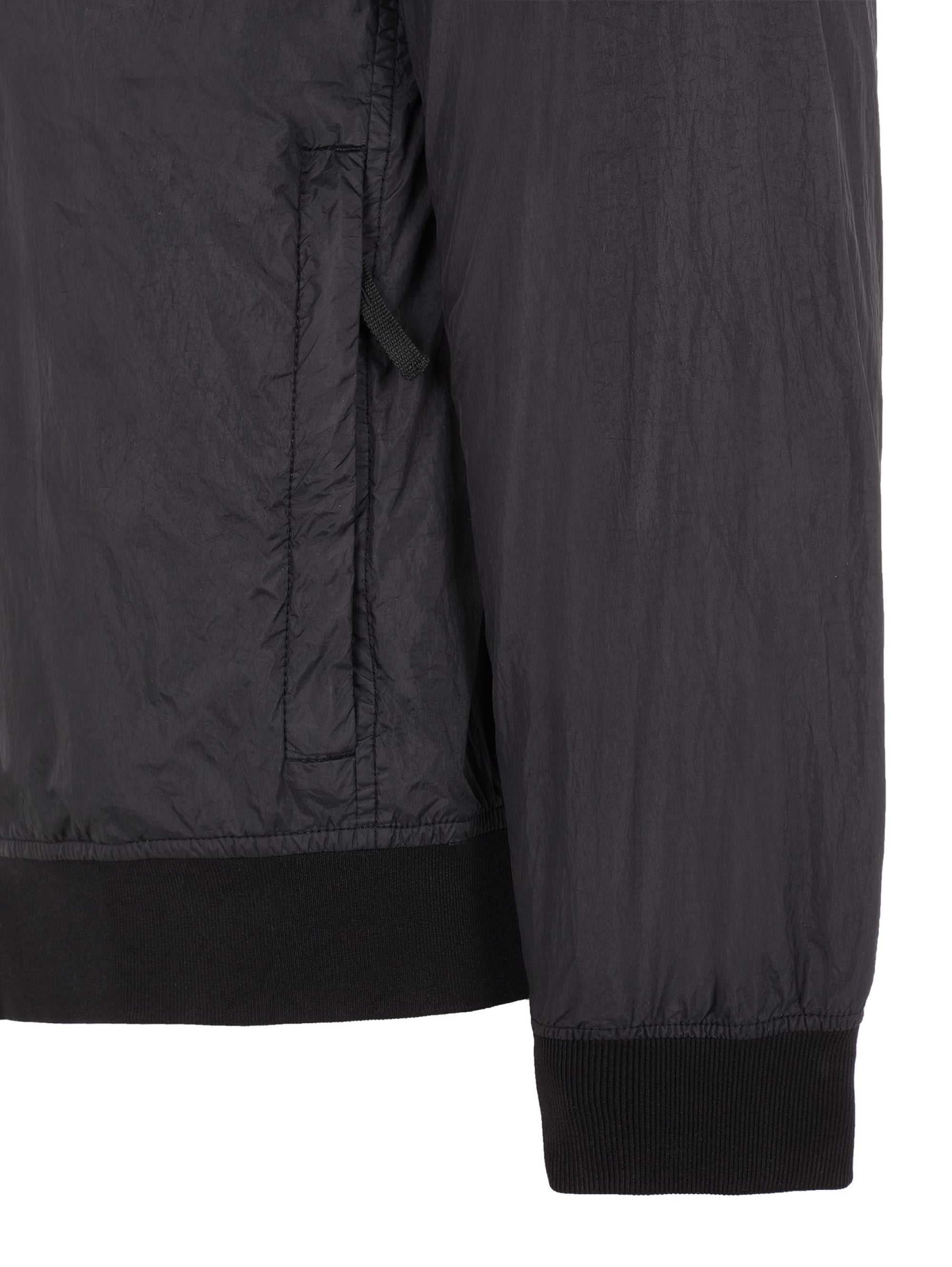 Black Crinkle Nylon Reps Jacket
