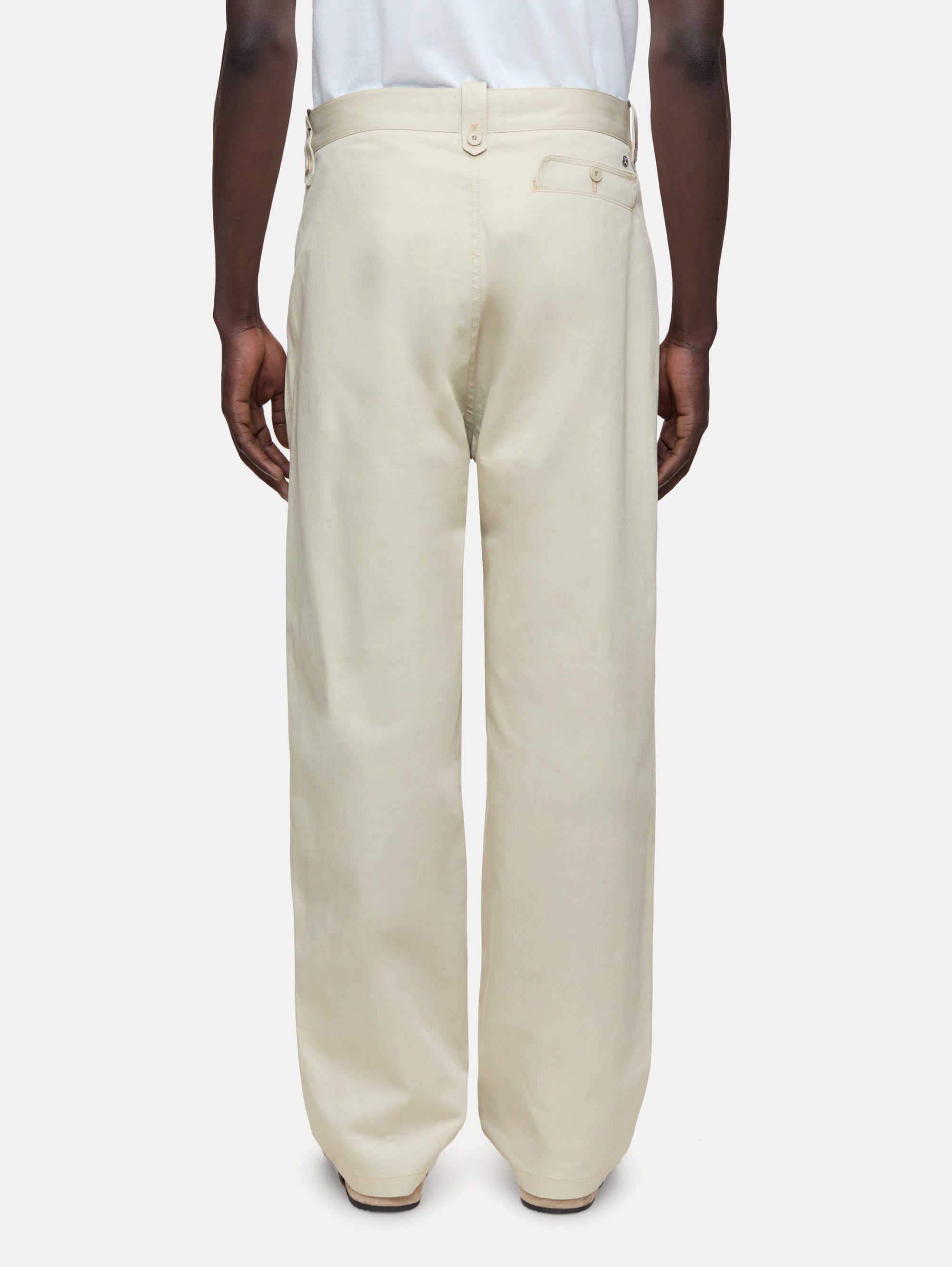 Rize Beige Pleated Trousers