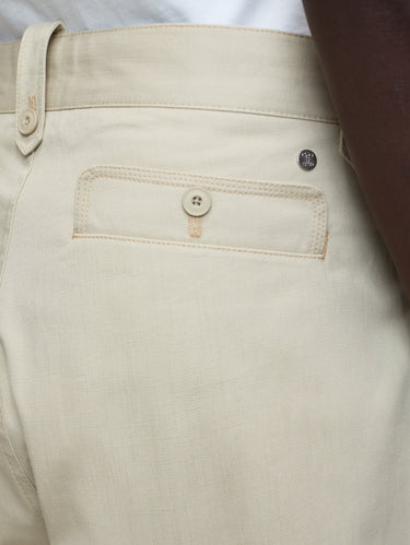 Broek met Plooi Beige
