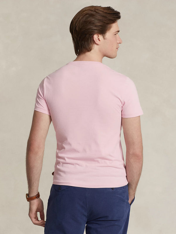 T-shirt Girocollo Custom Slim Fit Rosa