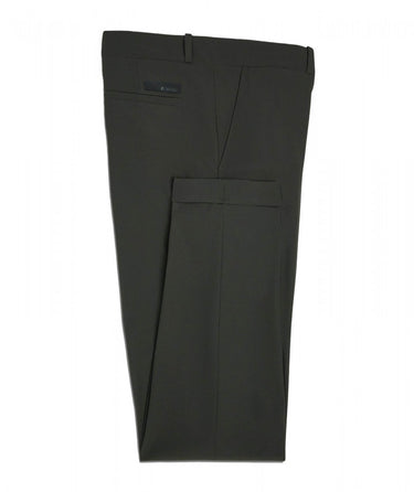 Green Micro-Patterned Chino Pants