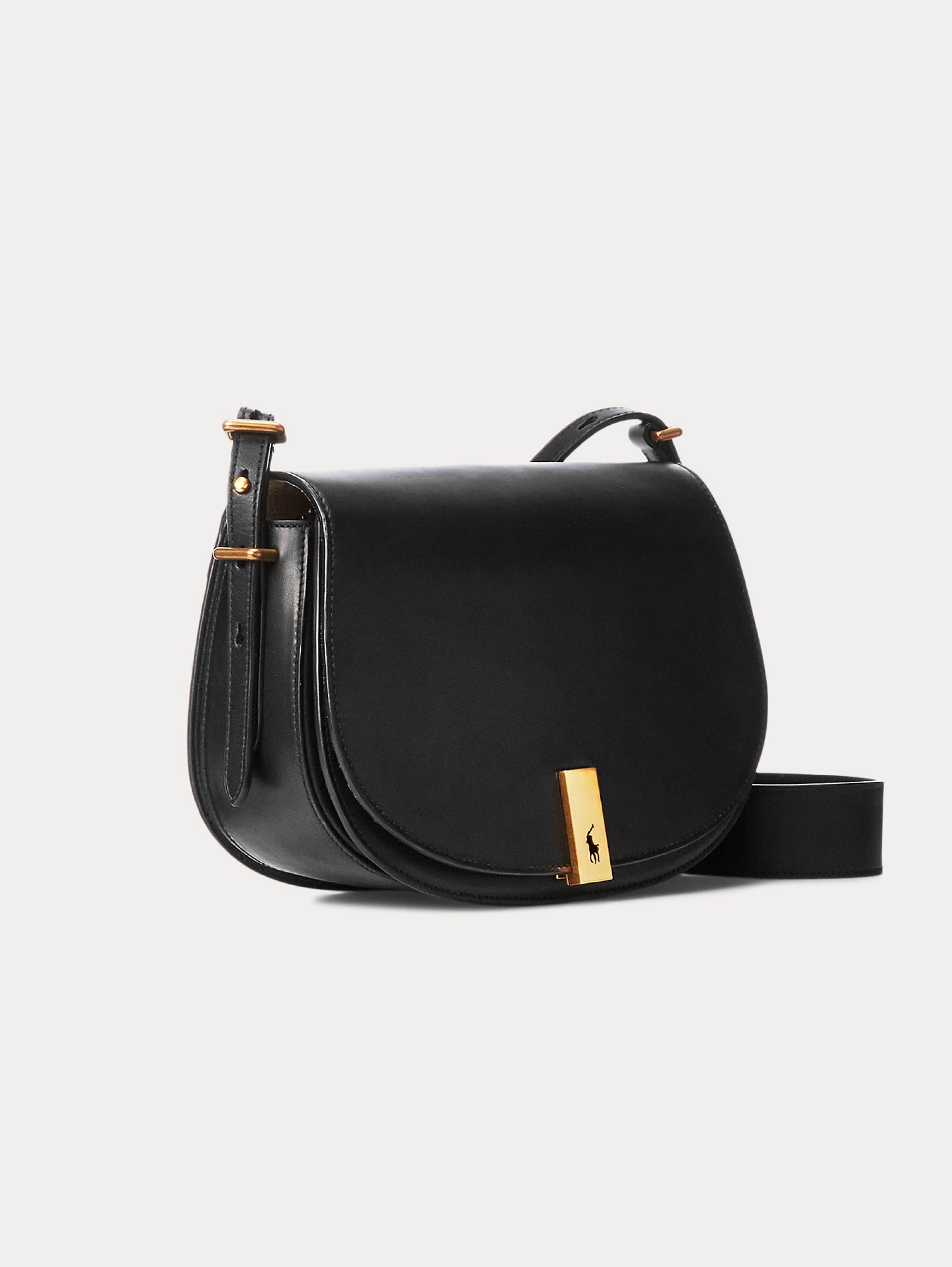 Saddle Bag with Shoulder Strap Black