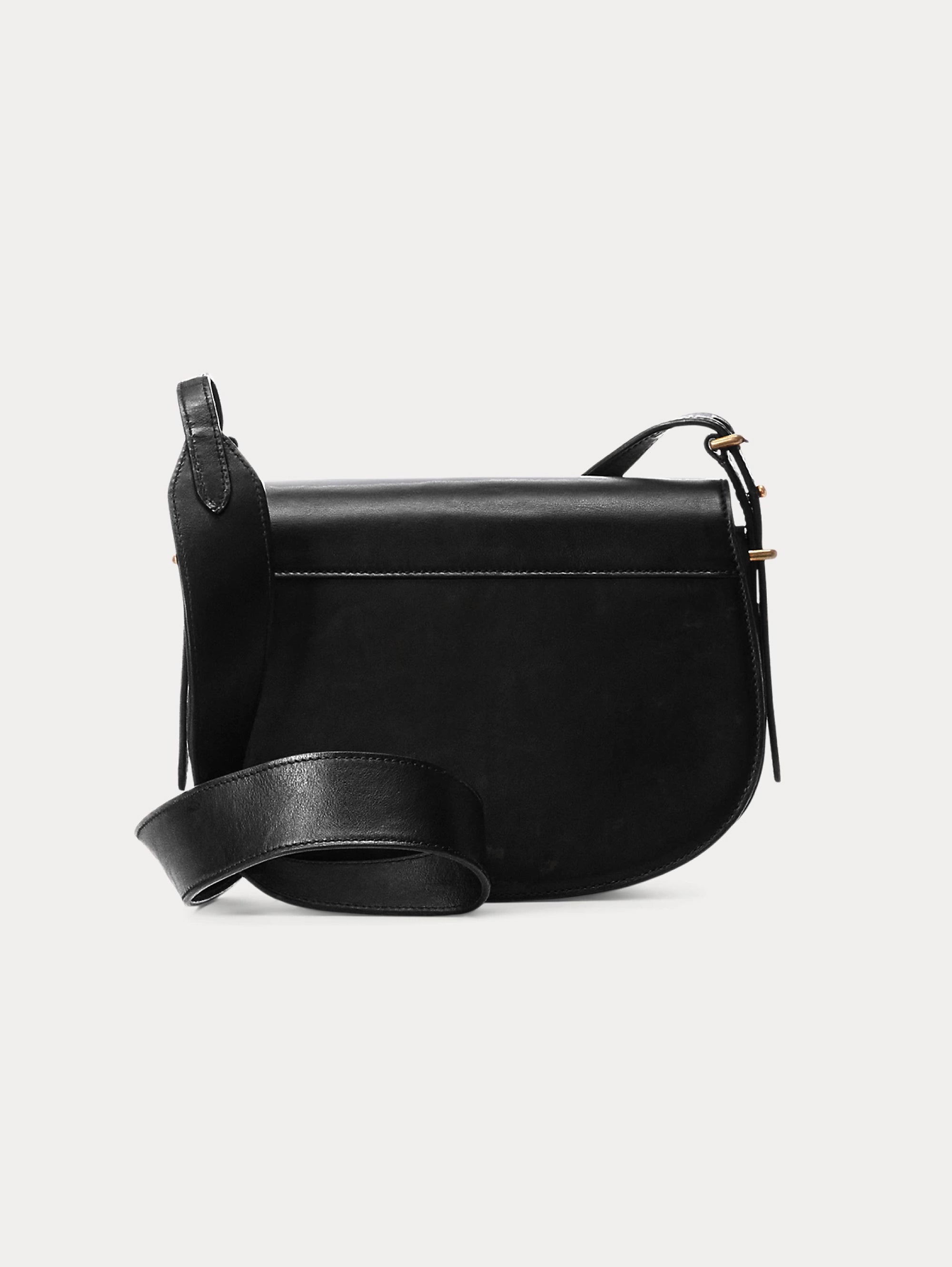 Saddle Bag with Shoulder Strap Black