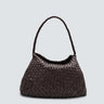 DRAGON DIFFUSION-Borsa a Spalla Compatta Santa Maria Marrone Scuro-TRYME Shop