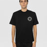 STONE ISLAND-T-shirt con Logo Compass sul Petto Nero-TRYME Shop
