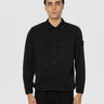STONE ISLAND-Overshirt con Tasca Applicata sul Petto Nero-TRYME Shop
