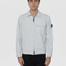 STONE ISLAND-Overshirt in Tela di Cotone Tinto in Capo Cielo-TRYME Shop