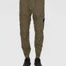 STONE ISLAND-Pantaloni Cargo in Tela di Cotone Stretch Verde Militare-TRYME Shop