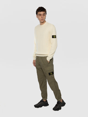 Cargo Pants in Stretch Cotton Canvas Military Green