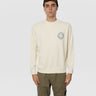 STONE ISLAND-Felpa Girocollo con Logo Compass Avorio-TRYME Shop