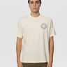 STONE ISLAND-T-shirt con Logo Compass sul Petto Avorio-TRYME Shop