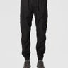 STONE ISLAND-Pantaloni Cargo in Tela di Cotone Stretch Nero-TRYME Shop
