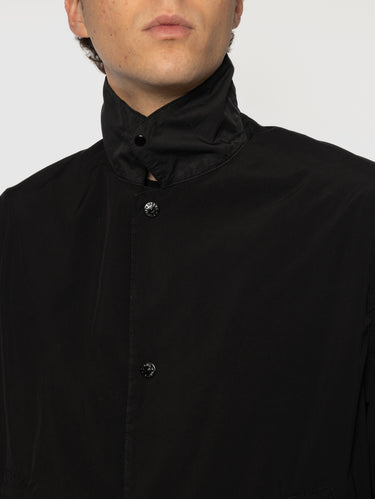 Overshirt van polyester stof zwart