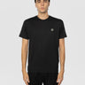 STONE ISLAND-T-shirt con Patch Logo Compass sul Petto Nero-TRYME Shop