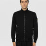 STONE ISLAND-Felpa Full zip in Cotone Biologica Tinta in Capo Nero-TRYME Shop