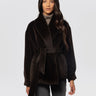 BRERAS MILANO-Giaccone con Cintura in Alpaca e Lana Marrone-TRYME Shop