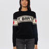 MC2 SAINT BARTH-Maglione Girocollo Stampa Jacquard St. Barth Nero-TRYME Shop