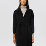MAX MARA-Cappotto Cucito a Mano in Doppio di Lana Arona Nero-TRYME Shop