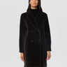 MAX MARA-Cappotto Doppiopetto in Alpaca e Lana Roseto Verde Boreale-TRYME Shop
