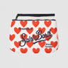 MC2 SAINT BARTH-Pochette Soffice al Tatto Stampa Cuori Rosso/Bianco-TRYME Shop
