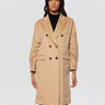 BRERAS MILANO-Cappotto Doppio Petto Effetto Astrakan Cammello-TRYME Shop
