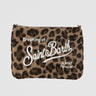 MC2 SAINT BARTH-Pouch Parisienne in Lana Animalier Marrone-TRYME Shop