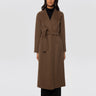 MAX MARA-Cappotto Lungo a Vestaglia Poldo Marrone-TRYME Shop