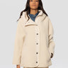 PINKO-Cappotto Corto in Semilpelliccia Effetto Teddy Bianco-TRYME Shop