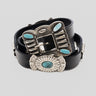 ALBERTO LUTI-Cintura in Pelle con Borchie Nero-TRYME Shop