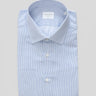 XACUS-Camicia No Stiro a Righe Sottili Bianco/Blu-TRYME Shop