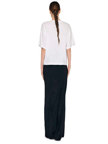 Trui van elastische jersey Wit