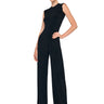 NORMA KAMALI-Tuta Girocollo in Jersey Nero-TRYME Shop
