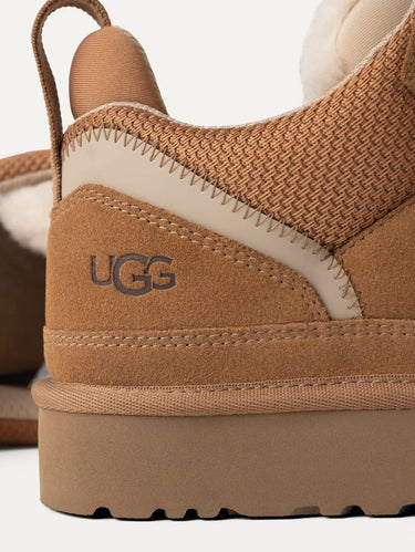 Damen-Sneaker aus Veloursleder, Lowmel, Kastanienbraun