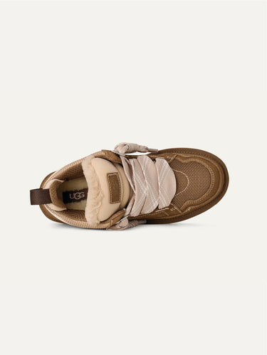 Damen-Sneaker aus Veloursleder Lowmel in Bronze
