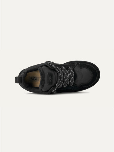 Herren-Sneaker aus schwarzem Veloursleder Lowmel