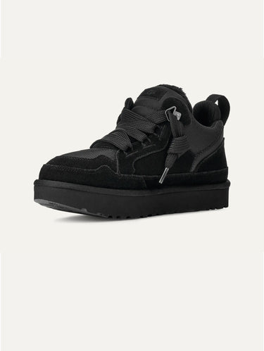 Herren-Sneaker aus schwarzem Veloursleder Lowmel