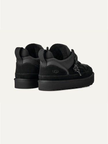 Herren-Sneaker aus schwarzem Veloursleder Lowmel